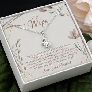 Gift For Wife To My Wife Necklace Wedding Anniversary Birthday Valentines