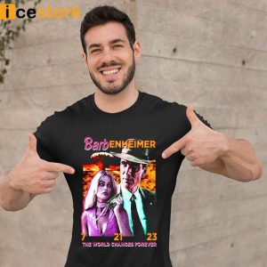 Barbenheimer The World Changes Forever T Shirt