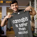 Cannabis Is Safer Than Alcohol Shirt