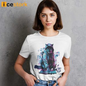 Hacker Cat T shirt