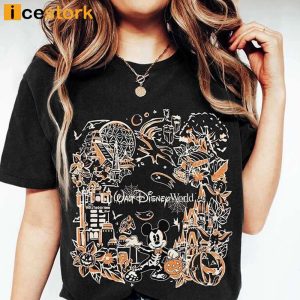 Mickey Minnie Skeleton Disney Halloween 2023 Shirt