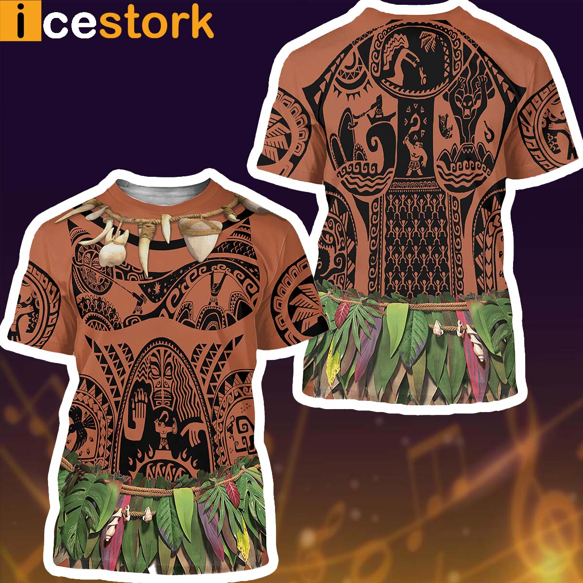 Moana Maui Halloween Costume Shirt 1