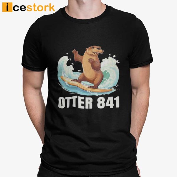 Surfing Otter 841 California Sea Otter 841 Tshirt
