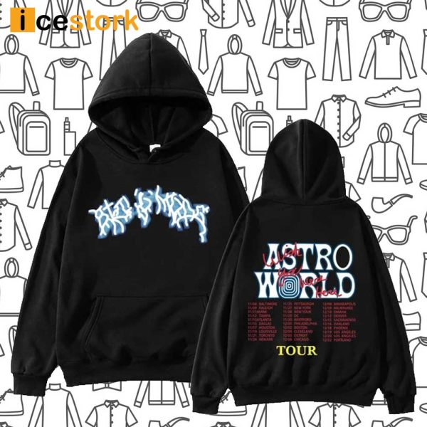 Travis Scott Astroworld Hoodie, Sweatshirt