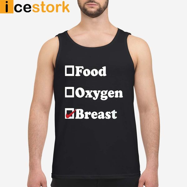 Food oxygen breast shirt hoodie long sleeve