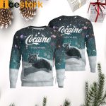 Snow cat cocaine everywhere sweater