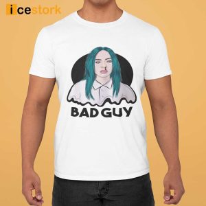 Billie Eilish Bad Guy Black Top Big T-Shirt