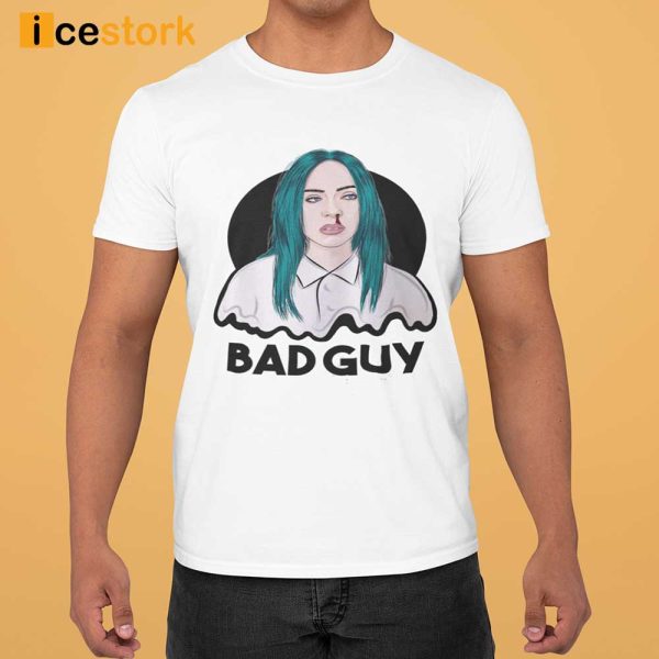 Billie Eilish Bad Guy Black Top Big T-Shirt