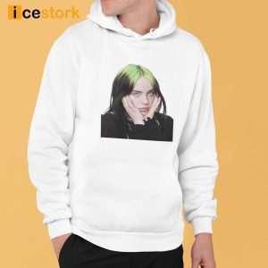 Billie Eilish Green Hair Black Top Big T-Shirt