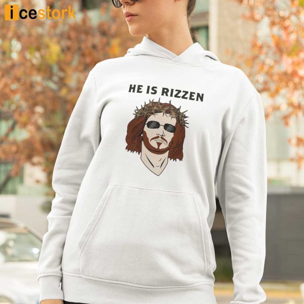 Jesus Smoking He Is Rizzen Shirt