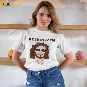 Jesus Smoking He Is Rizzen Shirt
