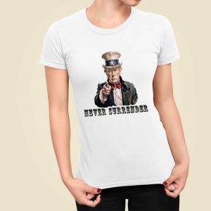 Never Surrender Trump Mugshot T Shirt