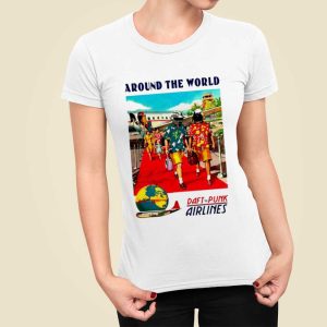 Quirk Douglass Around The World Daft Punk Airlines Shirt