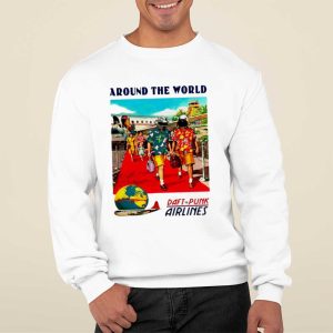 Quirk Douglass Around The World Daft Punk Airlines Shirt