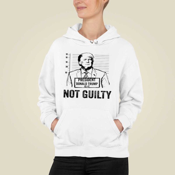 Trump Mugshot Not Guilty 45-47 T-Shirt