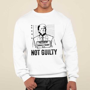 Trump Mugshot Not Guilty 45 47 T Shirt