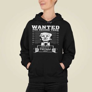 Trump Mugshot Wanted For Second Term 2024 Shirt