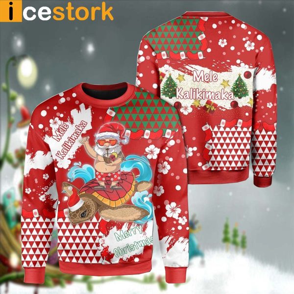 Santa Mele Kalikimaka Christmas Sweatshirt