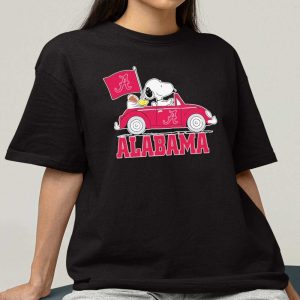 Alabama Snoopy Cartoon Sports Shirt