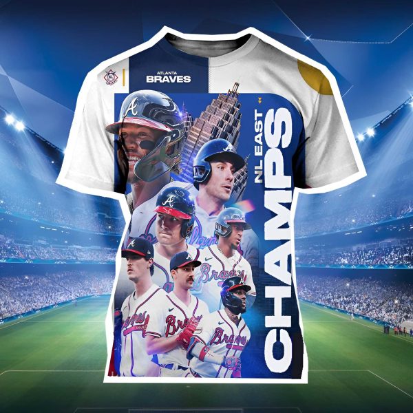 Atlanta Braves NL East Champions 3D Shirt