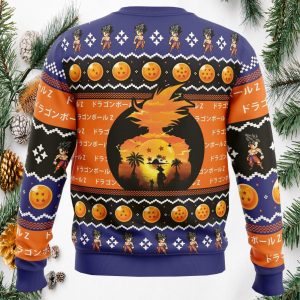 Beautiful Sunset Dragon Ball Z Ugly Christmas Sweater