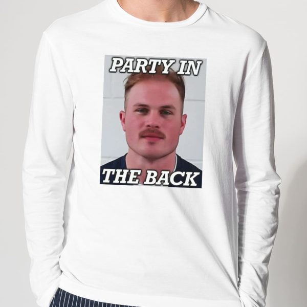Business in Front Party In The Back Zach Bryan Mugshot Shirt