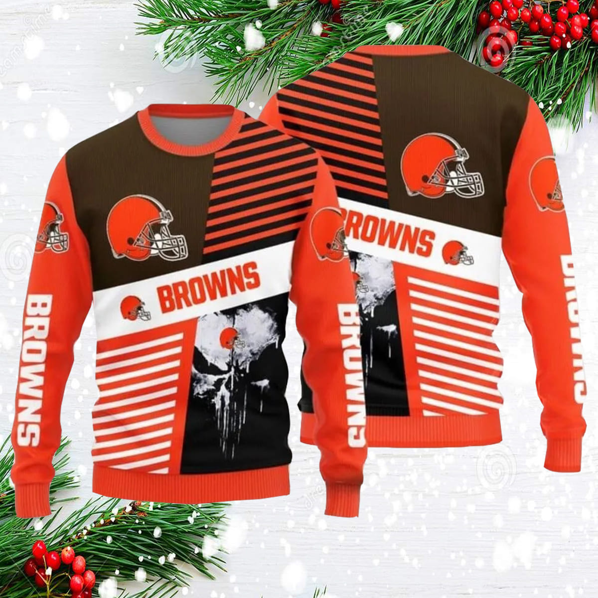 cleveland browns ugly sweater