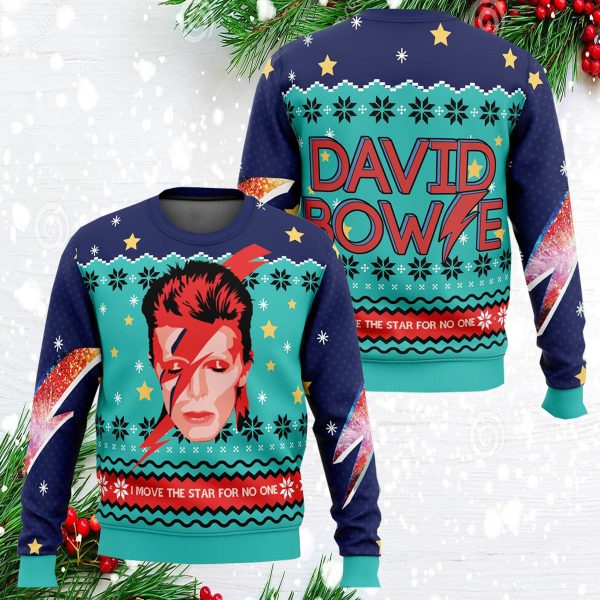 David Bowie Christmas Gift Ugly Sweater