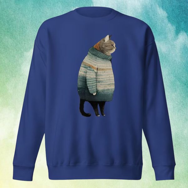 Fat Gray Cat Sweater