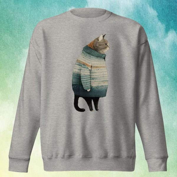 Fat Gray Cat Sweater