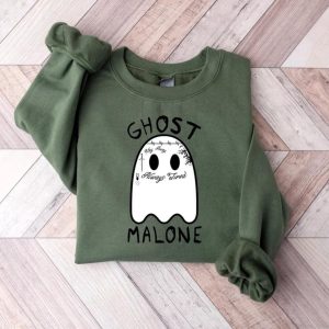 Funny Ghost Malone Halloween Sweatshirt