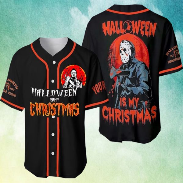 Halloween Is My Christmas Baseball Jersey Shirt