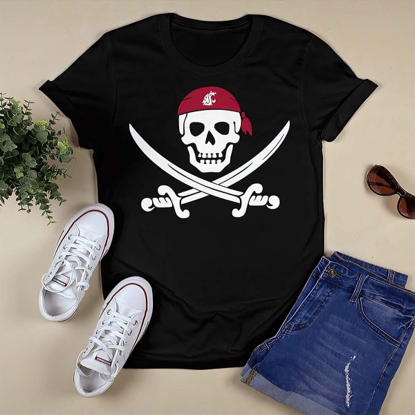 Jake Dickert Wsu Golf Pirate Skull Shirt