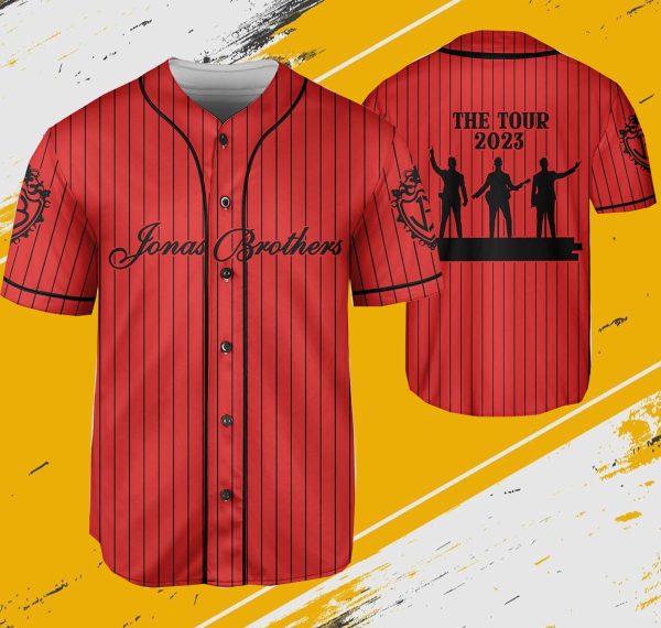 Jonas Brothers The Tour 2023 Red Jersey
