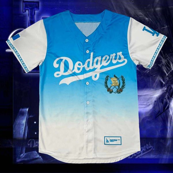 Los Angeles Dodgers Guatemalan Heritage Night Baseball Jersey
