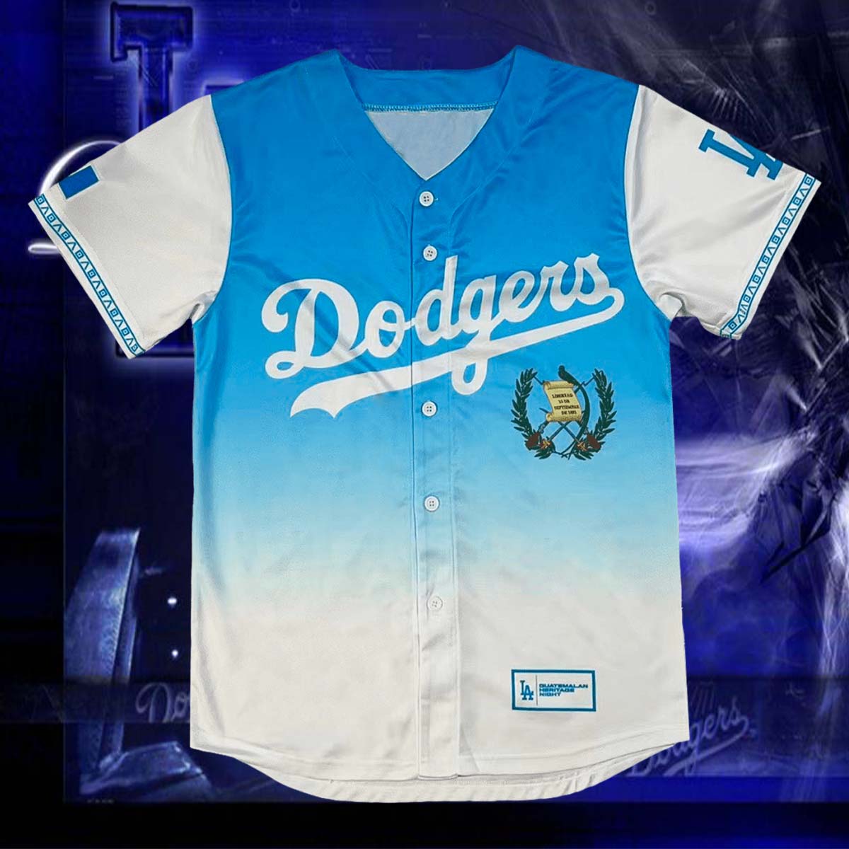 Los Angeles Dodgers Guatemalan Heritage Night Baseball Jersey - Icestork