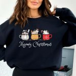 Meowy Christmas Sweatshirt For Women