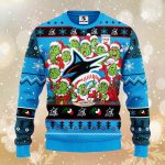 Miami Marlins 12 Grinch Xmas Day Christmas Ugly Sweater