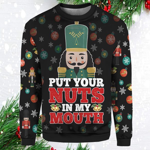Put Your Nuts In My Mouth Christmas Sweater