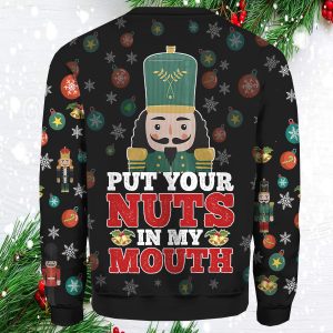 Put Your Nuts In My Mouth Christmas Sweater