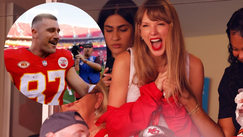 Taylor Swift cheers on Travis Kelce at Kansas City Chiefs Game