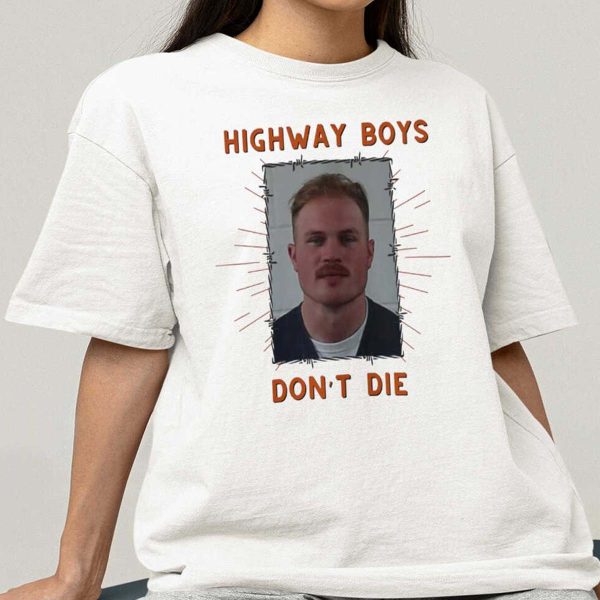Zach Bryan Mugshot Shirt Highway Boys Don’t Die Shirt