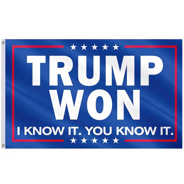 Trump Won I Know It You Know It Flag