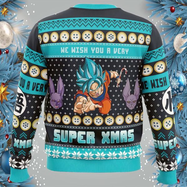A Very Saiyan Christmas Dragon Ball Z Ugly Christmas Sweater