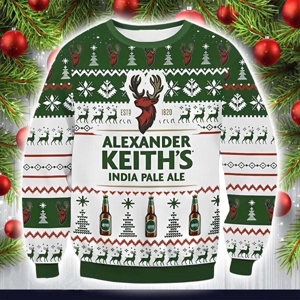Alexander Keith Ipa Beer Ugly Christmas Sweater