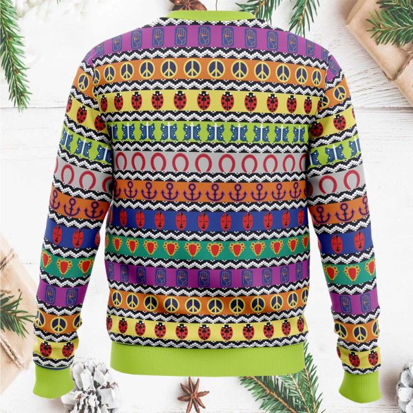 All Symbols Pattern Jojo’s Bizarre Adventure Christmas Sweater