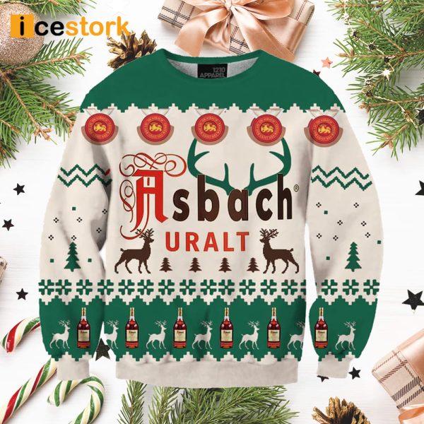 Asbach Uralt Green Ugly Christmas Sweater