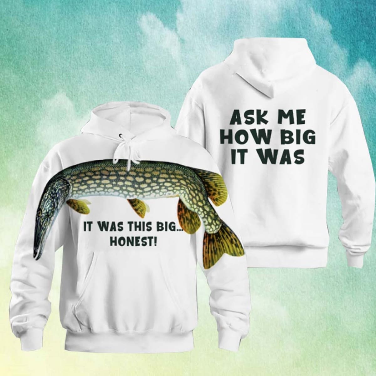 Ask Me How Big It Was Fish Sweatshirt - Icestork