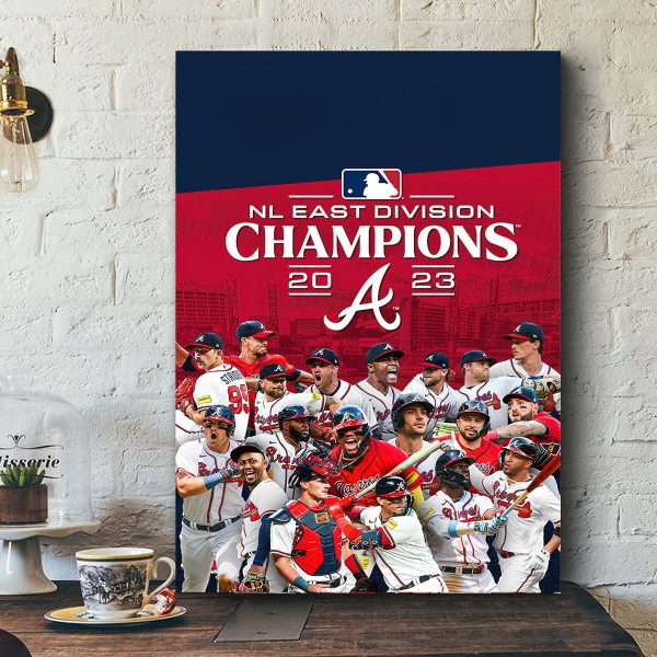 Atlanta Braves 2023 NL East Champions Poster