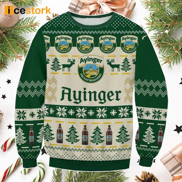 Ayinger Beer Ugly Christmas Sweater